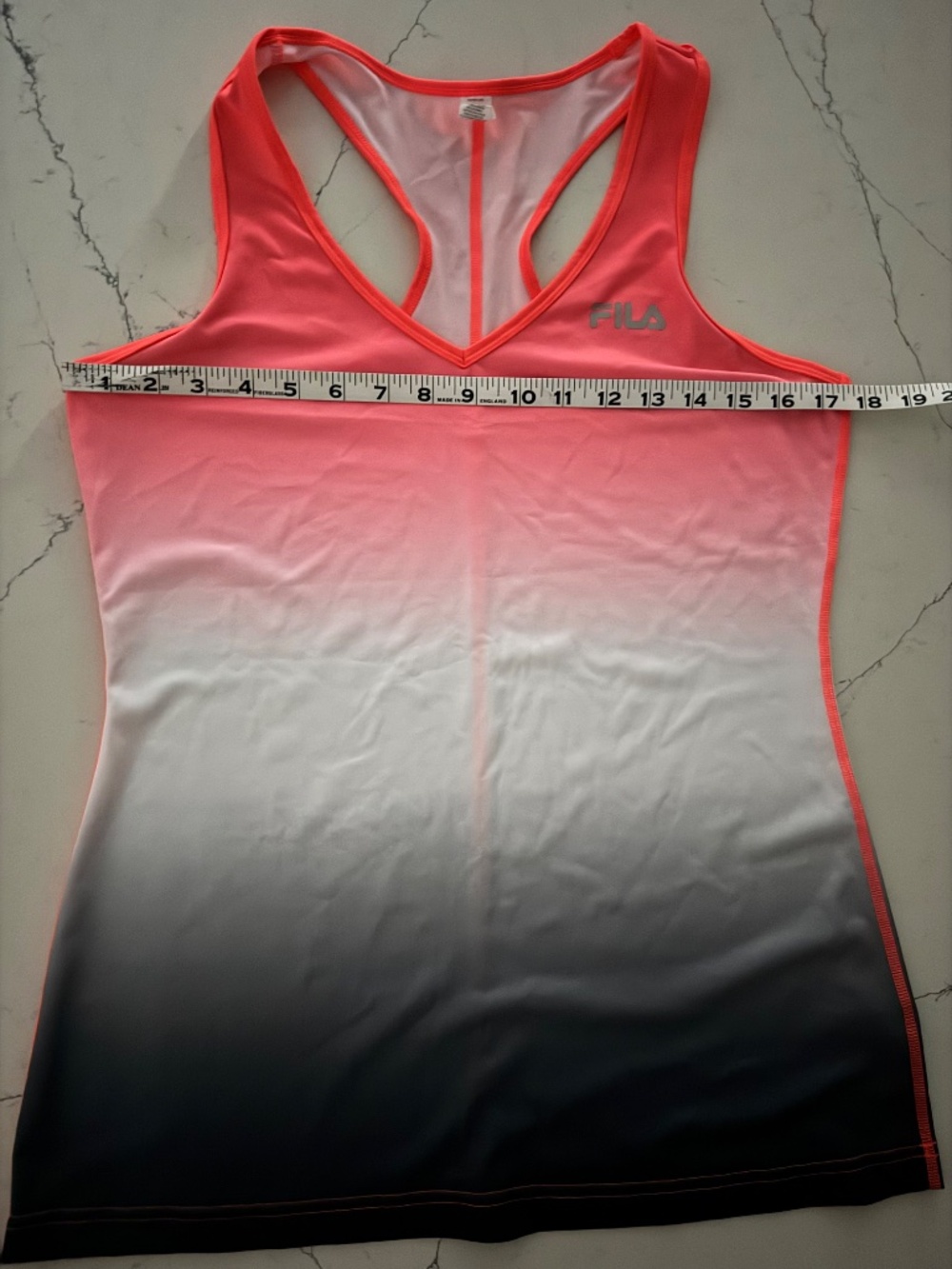 Fila Pink Sleeveless Fitted Tank Top - Picture 8 of 8